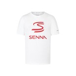 Koszulka t-shirt męska Logo White Ayrton Senna F1 2024