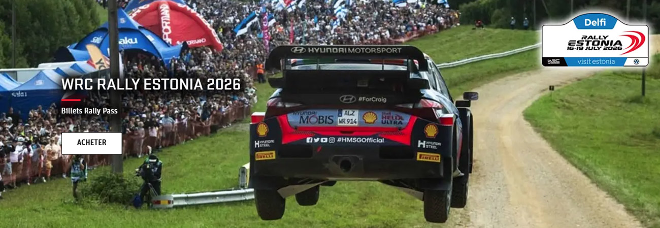 WRC Delfi Rally Estonia 2026 — billets officiels