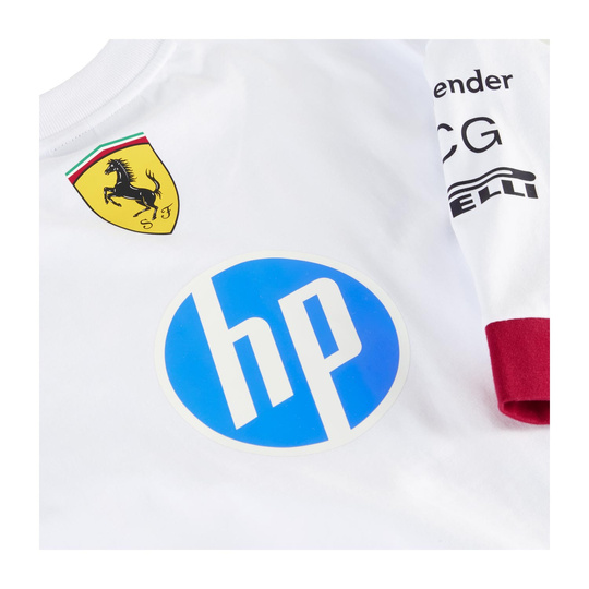 Koszulka t-shirt Drivers Oversized Team Scuderia Ferrari F1 biała