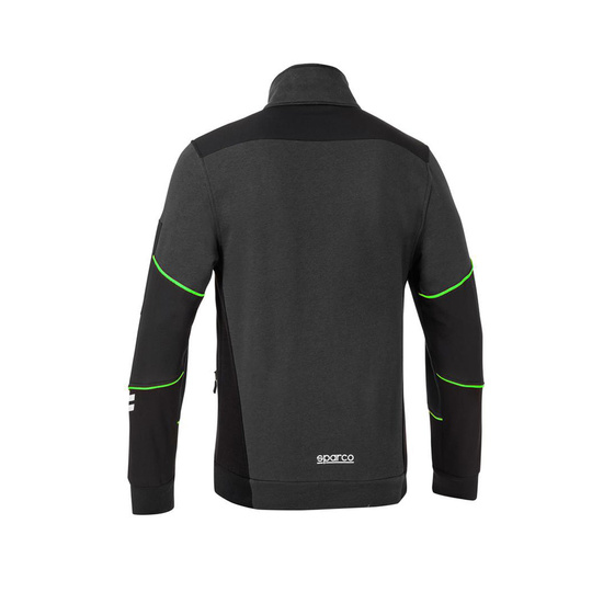 Bluza rozpinana Tech Sparco szara/zielona