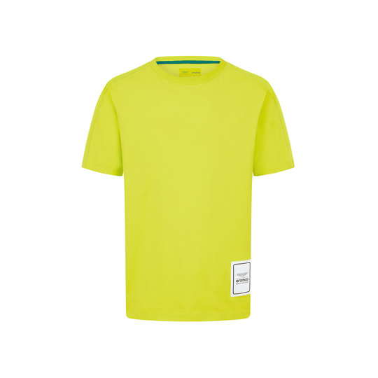 Koszulka t-shirt Logo Aston Martin F1 limonkowa