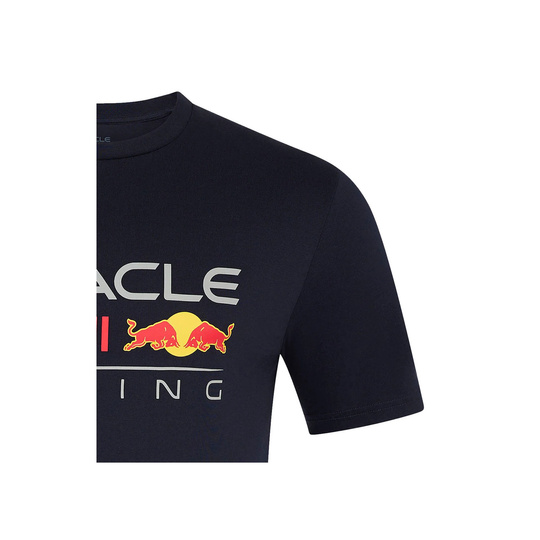 Koszulka T-shirt dziecięca Front Logo granatowa Red Bull Racing 2025