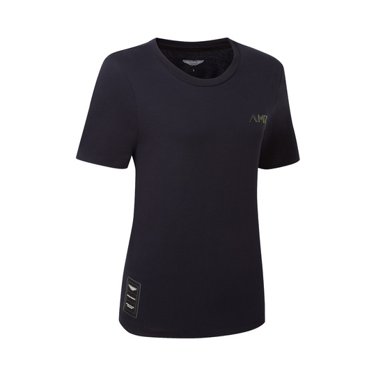 Koszulka t-shirt damska AMR Logo Aston Martin Racing 2026 granatowa