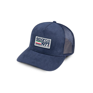 Czapka męska baseballowa Sparco TRUCKER granatowa