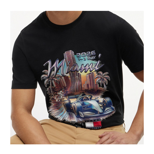 Koszulka t-shirt Miami Graphic Cadillac F1 2026 czarna