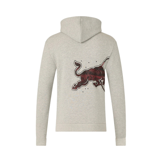Bluza z kapturem męska Graphic Bull Red Bull Racing 2026 szara