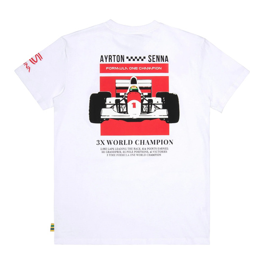 Koszulka t-shirt Ayrton Senna Formula 1 Ayrton Senna Collection 2026 biała