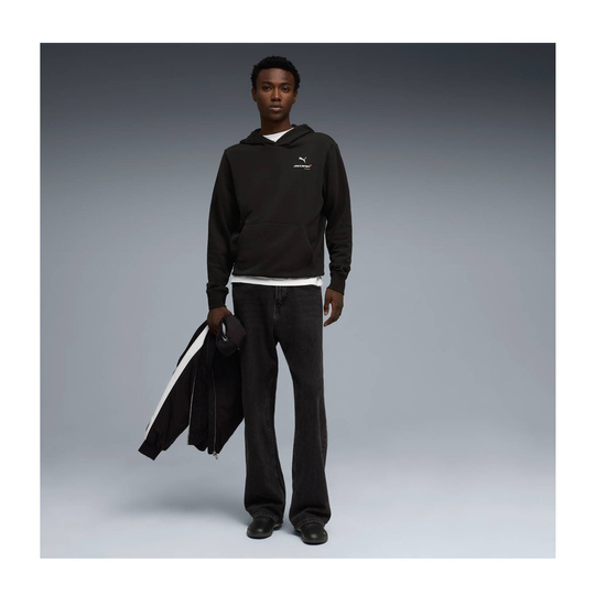 Bluza męska czarna z kapturem Logo McLaren F1 2026