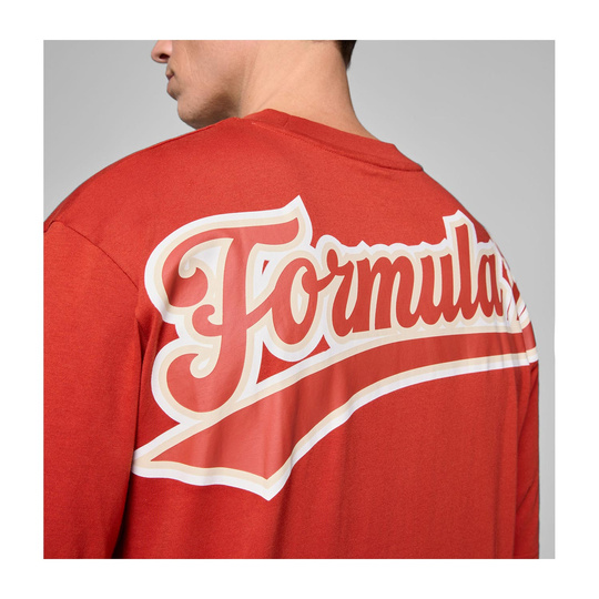 Koszulka T-shirt męska Heritage Logo czerwona Formula 1 2025