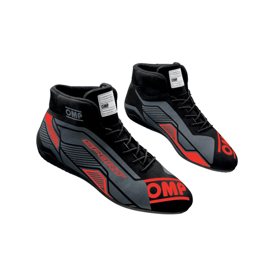 Buty OMP Sport MY22 czarne/czerwone (FIA)