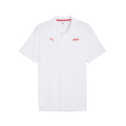 Koszulka polo męska Small Logo biała Formula 1 2025