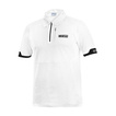 Koszulka polo Zip MY22 Sparco biała