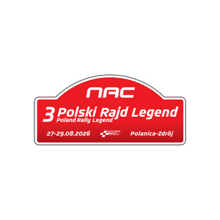 Naklejka pamiątkowa średnia 3 Polski Rajd Legend