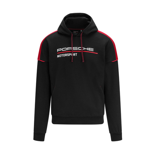 Bluza z kapturem Logo Porsche Motorsport czarna