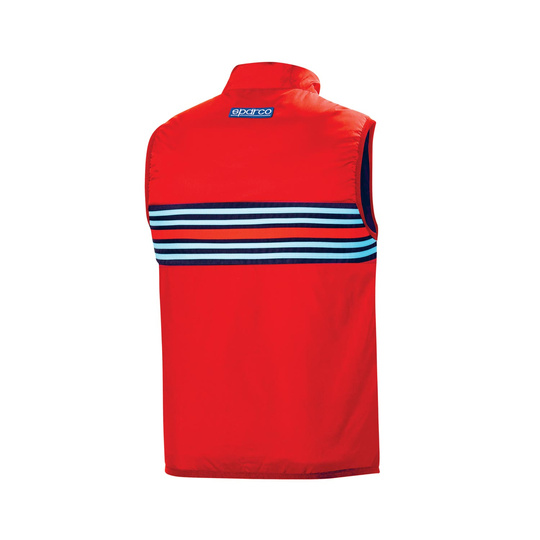 Bezrękawnik męski Stripe Sparco Martini Racing czerwony