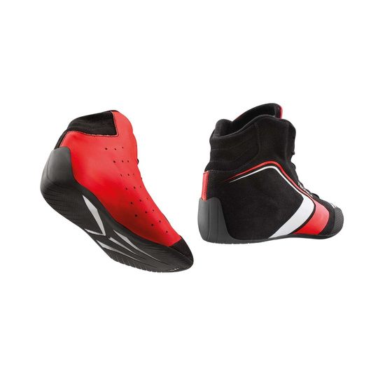 Buty OMP Tecnica MY21 czarne/czerwone (FIA)