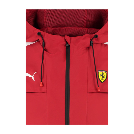 Kurtka męska przeciwdeszczowa czerwona Rain Ferrari F1 2025
