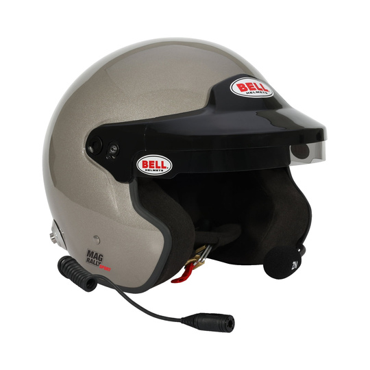 Kask Bell MAG Rally Sport srebrny (FIA)