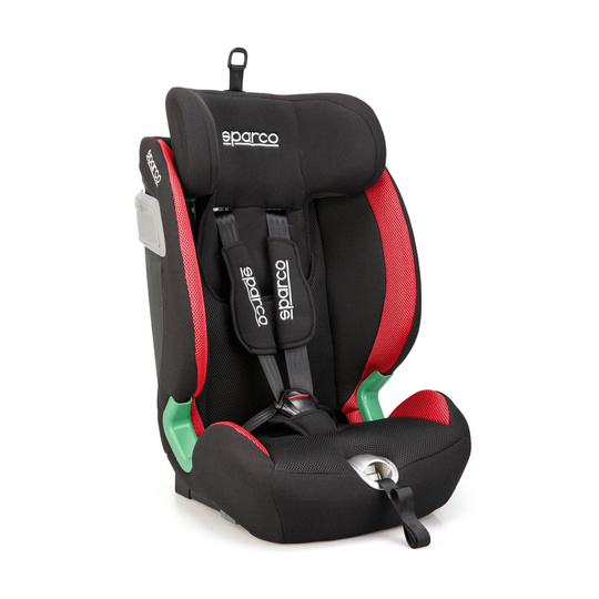 Fotelik dziecięcy Sparco SK5000I czarny/czerwony