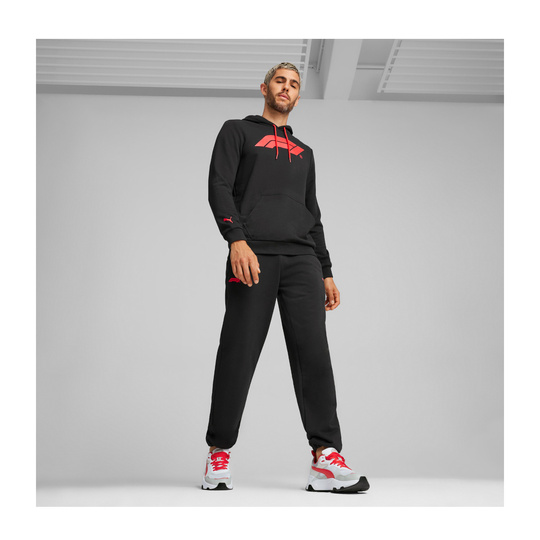 Bluza męska z kapturem Logo czarna Formuła 1 2026