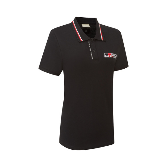 Koszulka polo damska GR Logo Toyota Gazoo Racing 2026 czarna