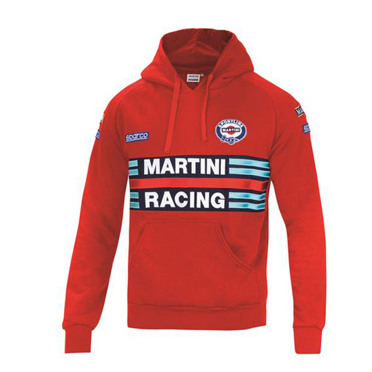 Bluza z kapturem Martini Racing Sparco czerwona