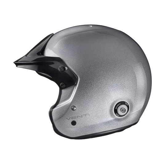 Kask Stilo Venti Trophy Jet Hans srebrny (FIA)