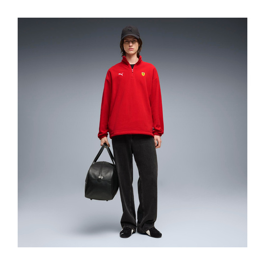 Bluza 1/4 Zip Scuderia Ferrari F1 2026 czerwona