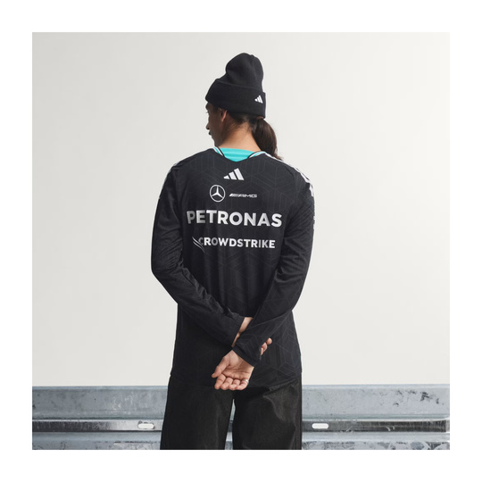 Koszulka z długim rękawem Authentic Team Mercedes AMG F1 2026 czarna