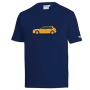 Koszulka t-shirt Lancia HF Delta Integrale Sparco granatowa/żółta