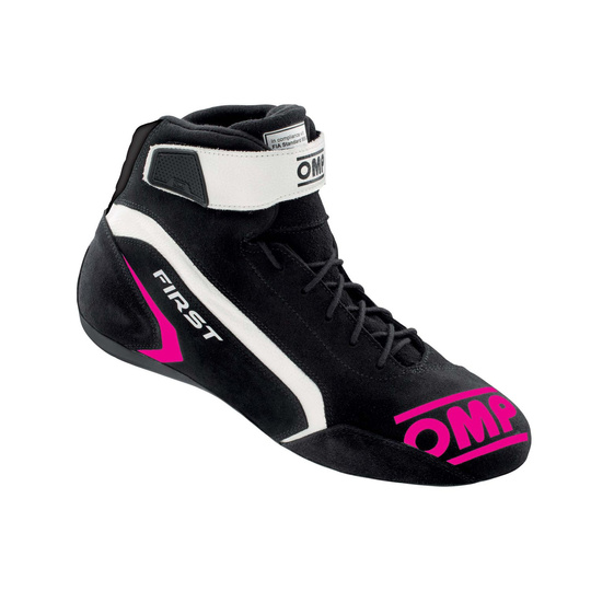 Buty OMP First MY21 czarne/różowe (FIA)