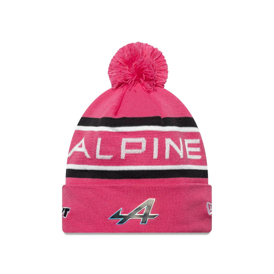 Czapka zimowa męska Team różowa Alpine F1 2025