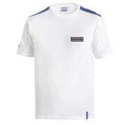 Koszulka męska Sparco Martini Racing Top Stripes biała