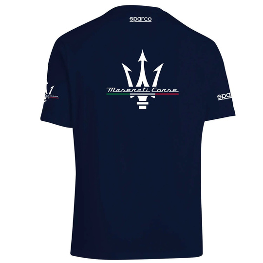 Koszulka t-shirt Maserati Corse Sparco granatowa