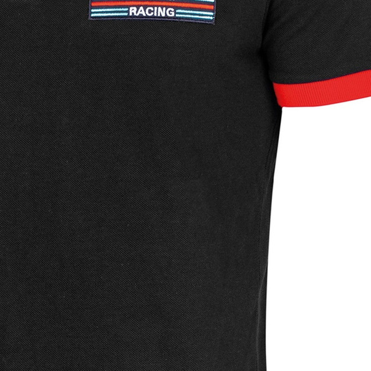 Koszulka polo Martini Logo Sparco czarna