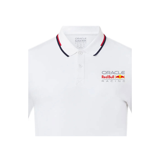 Koszulka polo męska Core Logo biała Red Bull Racing 2025