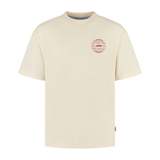 Koszulka T-shirt męska Camo Graphic beżowa Formula 1 2025