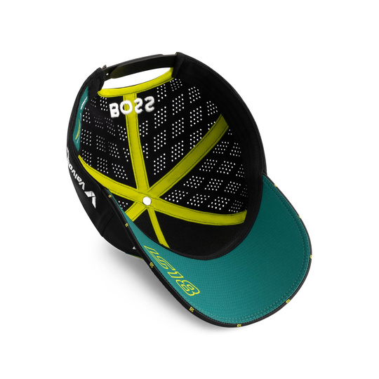 Czapka baseballowa męska czarna Stroll Team Aston Martin F1 2025