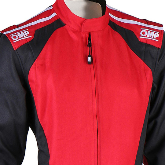 Kombinezon OMP KS-3X czarny/czerwony (FIA)