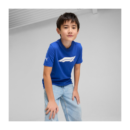 Koszulka t-shirt dziecięca Logo niebieska Formula 1 2025