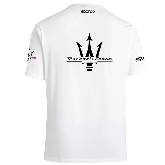 Koszulka t-shirt Maserati Corse Sparco biała