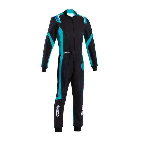 Kombinezon Sparco Thunder czarny/niebieski (FIA)