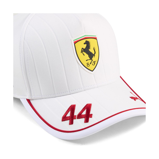 Czapka baseballowa męska biała Hamilton Team Ferrari F1 2025