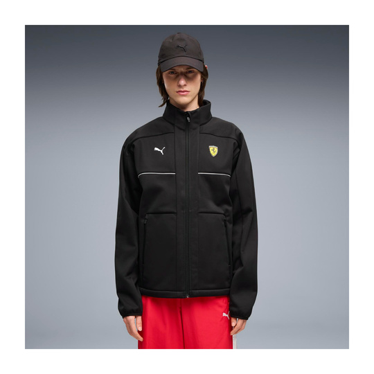 Kurtka męska softshell czarna Logo Ferrari F1 2026