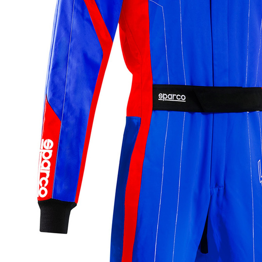 Kombinezon Sparco Thunder niebieski/czerwony (FIA)