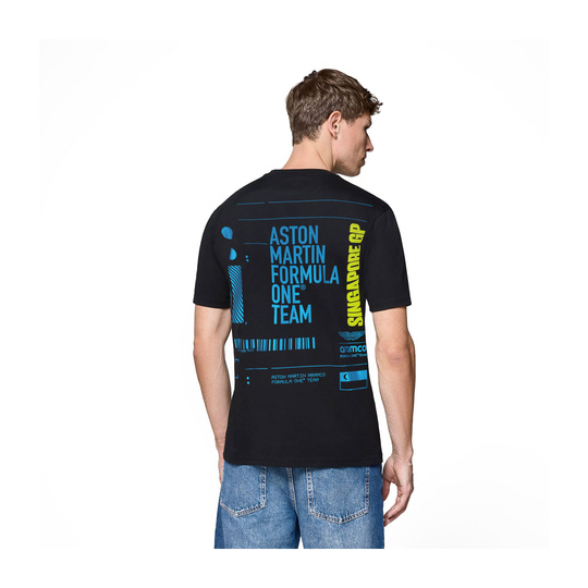 Koszulka t-shirt męska GP Singapuru Aston Martin F1 2025