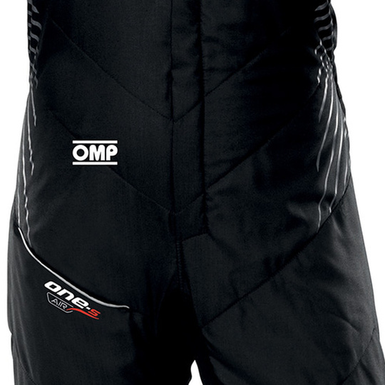 Kombinezon OMP One-S Air czarny/srebrny (FIA)