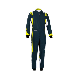 Kombinezon kartingowy dziecięcy Sparco THUNDER MY20 szaro-żółty (CIK-FIA)