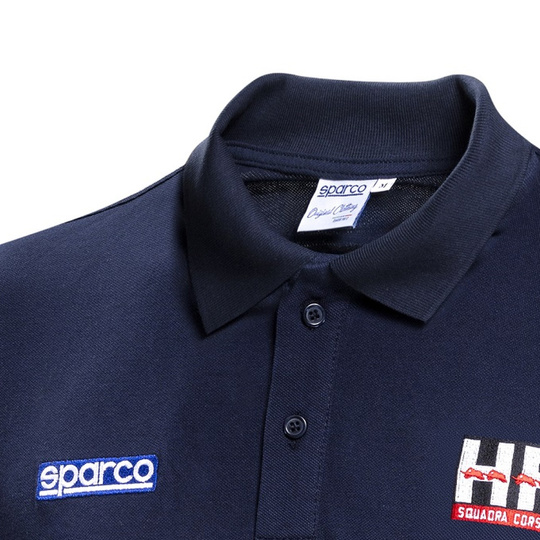 Koszulka polo Lancia HF Squadra Corse Lunetta Sparco granatowa