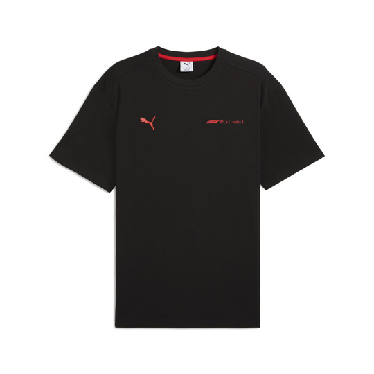 Koszulka T-shirt męski Essential Relaxed Logo czarna Formula 1 2025